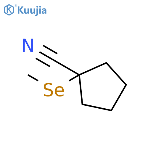 Cyclopentanecarbonitrile, 1-(methylseleno)- structure