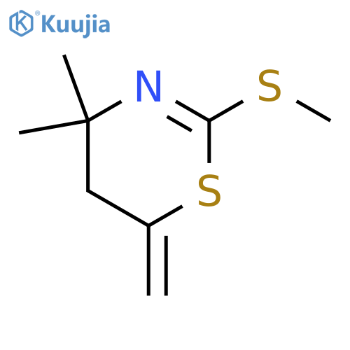 4H-1,3-Thiazine, 5,6-dihydro-4,4-dimethyl-6-methylene-2-(methylthio)- structure