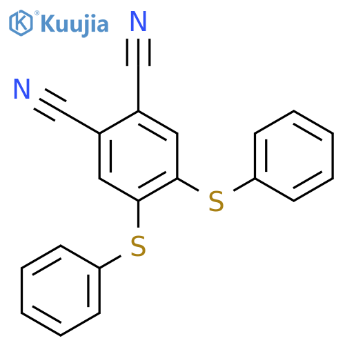 1,2-Benzenedicarbonitrile, 4,5-bis(phenylthio)- structure