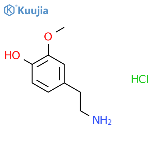 3-Methoxytyramine hydrochloride structure