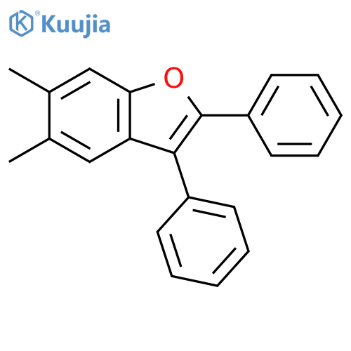 Benzofuran, 5,6-dimethyl-2,3-diphenyl- structure