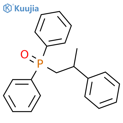 Phosphine oxide, diphenyl(2-phenylpropyl)- structure