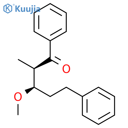 1-Pentanone, 3-methoxy-2-methyl-1,5-diphenyl-, (R*,R*)- structure