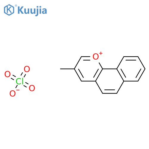 Naphtho[1,2-b]pyrylium, 3-methyl-, perchlorate structure