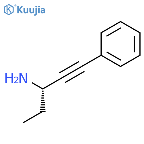1-Pentyn-3-amine, 1-phenyl-, (S)- structure