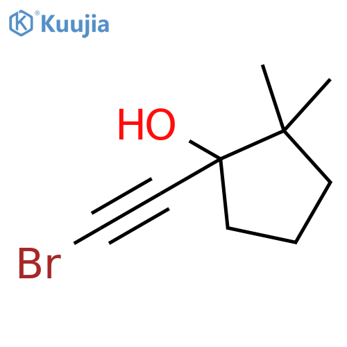 Cyclopentanol, 1-(bromoethynyl)-2,2-dimethyl- structure