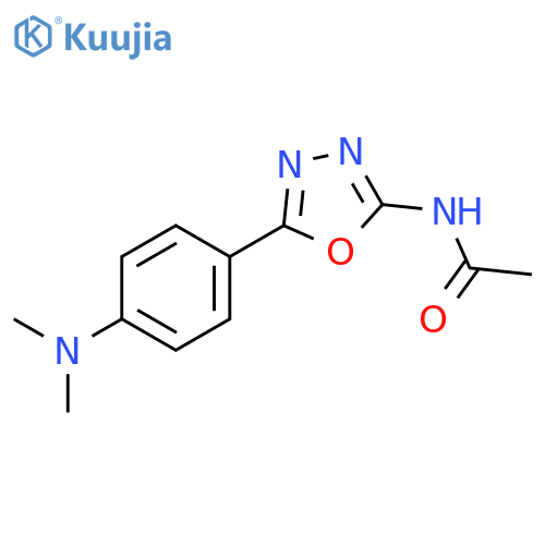 Acetamide, N-[5-[4-(dimethylamino)phenyl]-1,3,4-oxadiazol-2-yl]- structure