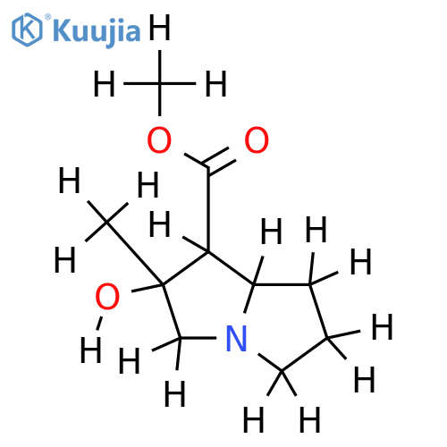 (1R,2S,8S)-1-Methoxycarbonyl-2-hydroxy-2-methylhexahydro-1H-pyrrolizine structure