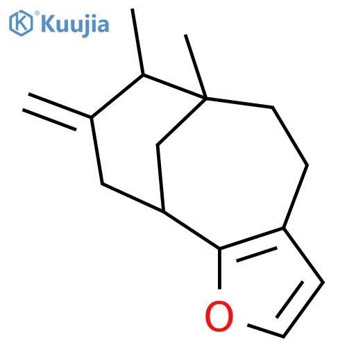 6,10-Methano-4H-cyclonona[b]furan, 5,6,7,8,9,10-hexahydro-6,7-dimethyl-8-methylene-, (6R,7R,10R)-rel-(+)- structure