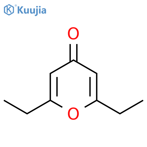 4H-Pyran-4-one,2,6-diethyl- structure