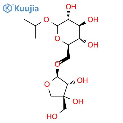 β-D-Glucopyranoside, 1-methylethyl 6-O-D-apio-β-D-furanosyl- structure