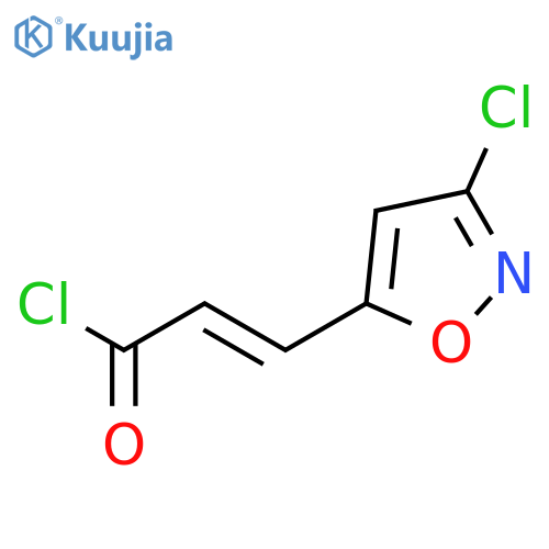 2-Propenoyl chloride, 3-(3-chloro-5-isoxazolyl)-, (E)- structure