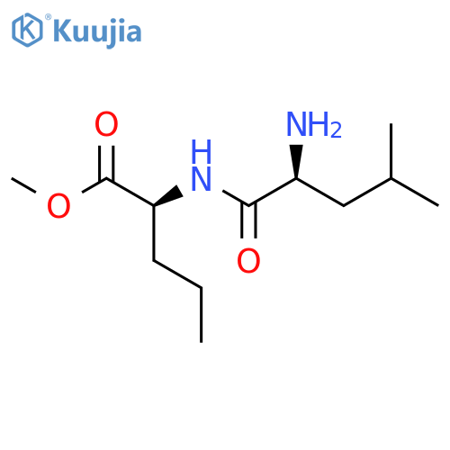 L-NORVALINE, N-L-LEUCYL-, METHYL ESTER structure