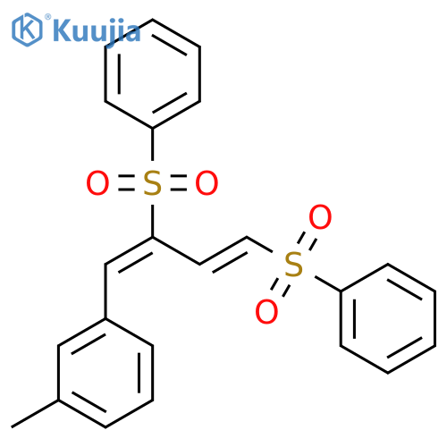 Benzene, 1-[2,4-bis(phenylsulfonyl)-1,3-butadien-1-yl]-3-methyl- structure
