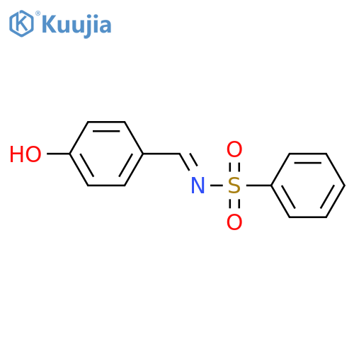 Benzenesulfonamide, N-[(4-hydroxyphenyl)methylene]- structure