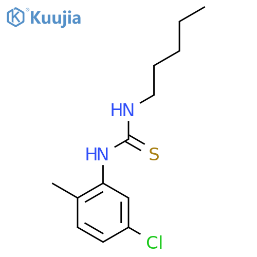 Thiourea, N-(5-chloro-2-methylphenyl)-N'-pentyl- structure