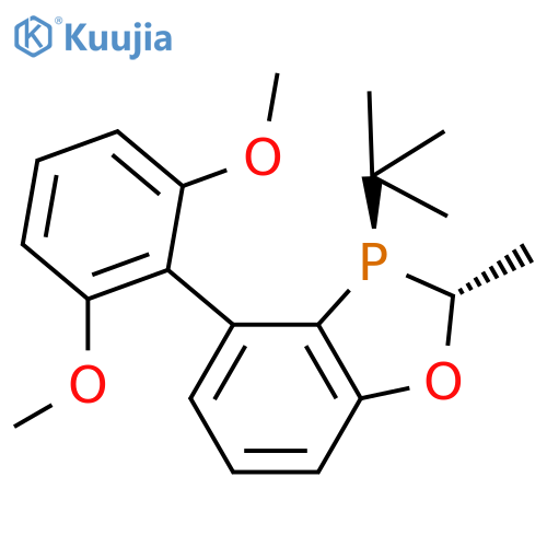 (2R,3R)-3-Tert-butyl-4-(2,6-dimethoxyphenyl)-2-methyl-2H-1,3-benzoxaphosphole structure