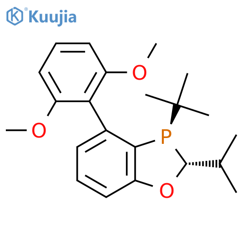 (2R,3R)-3-Tert-butyl-4-(2,6-dimethoxyphenyl)-2-propan-2-yl-2H-1,3-benzoxaphosphole structure