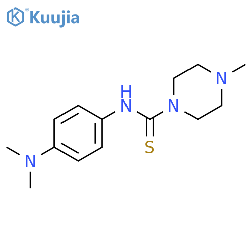 1-Piperazinecarbothioamide, N-[4-(dimethylamino)phenyl]-4-methyl- structure