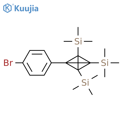 Tricyclo[1.1.0.02,4]butane, 1-(4-bromophenyl)-2,3,4-tris(trimethylsilyl)- structure
