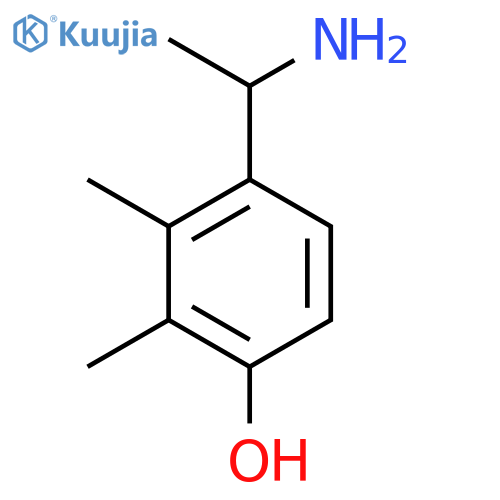 4-(1-Aminoethyl)-2,3-dimethylphenol structure
