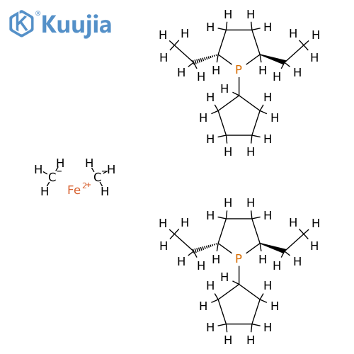 carbanide,(2R,5R)-1-cyclopentyl-2,5-diethylphospholane,iron(2+) structure