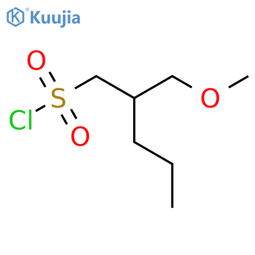 2-(methoxymethyl)pentane-1-sulfonyl chloride structure