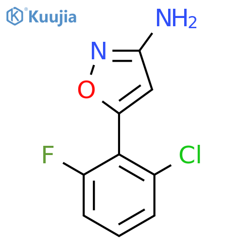 5-(2-chloro-6-fluorophenyl)-1,2-oxazol-3-amine structure