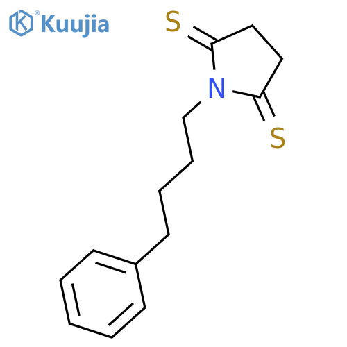 2,5-Pyrrolidinedithione, 1-(4-phenylbutyl)- structure