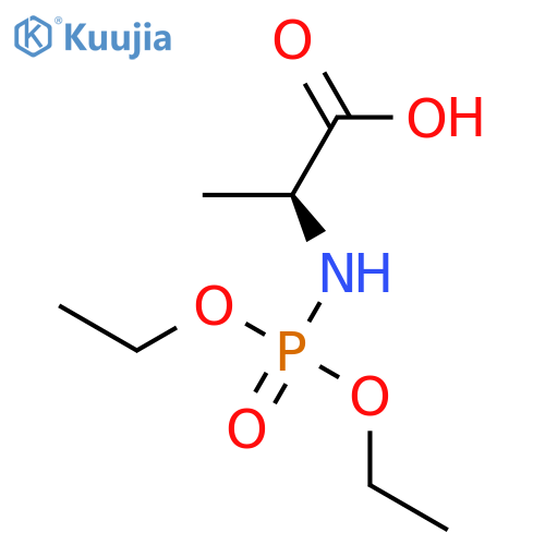 L-Alanine, N-(diethoxyphosphinyl)- structure