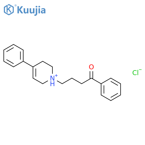 1-Butanone,4-(3,6-dihydro-4-phenyl-1(2H)-pyridinyl)-1-phenyl-, hydrochloride (1:1) structure