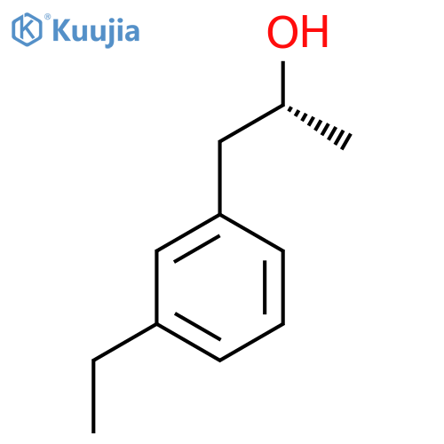 (2R)-1-(3-ethylphenyl)propan-2-ol structure