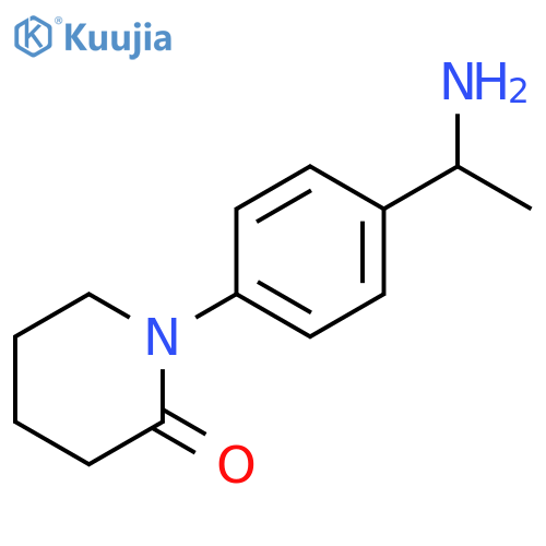 1-4-(1-aminoethyl)phenylpiperidin-2-one structure