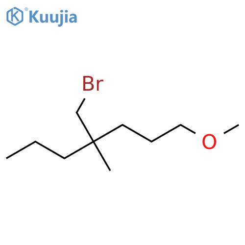 Heptane, 4-(bromomethyl)-1-methoxy-4-methyl- structure