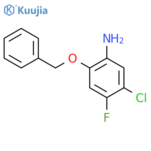 2-(benzyloxy)-5-chloro-4-fluoroaniline structure