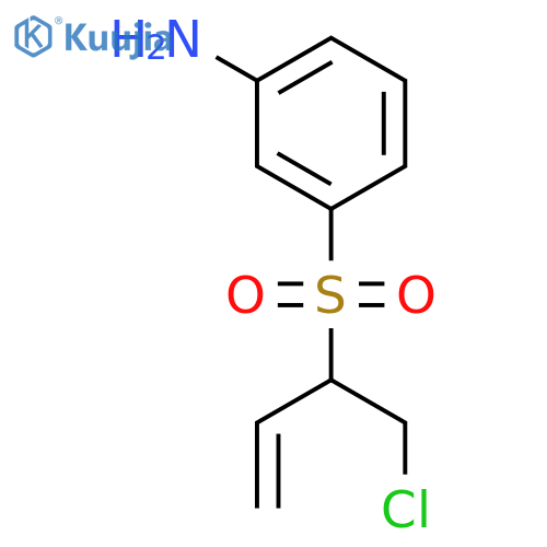 Benzenamine, 3-[[1-(chloromethyl)-2-propenyl]sulfonyl]- structure