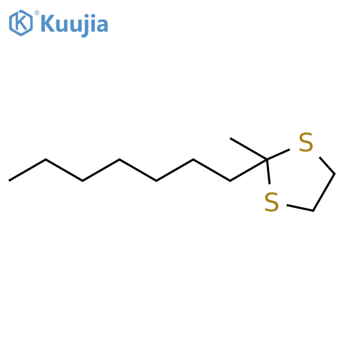 1,3-Dithiolane, 2-heptyl-2-methyl- structure