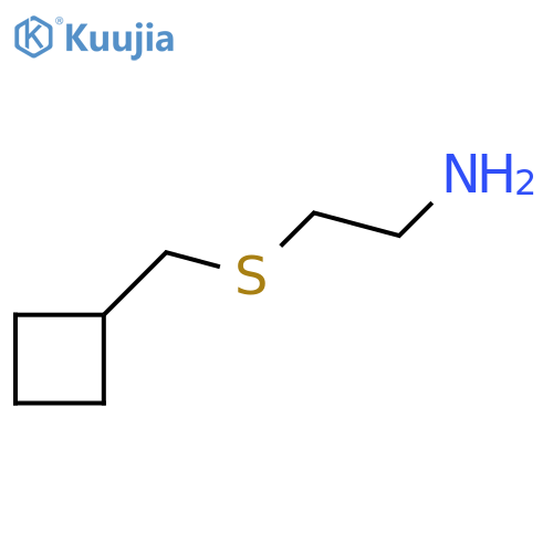 2-[(Cyclobutylmethyl)sulfanyl]ethan-1-amine structure