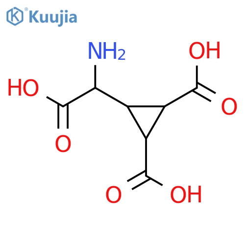 (1R,2R)-3-[(S)-amino(carboxy)methyl]cyclopropane-1,2-dicarboxylic acid structure