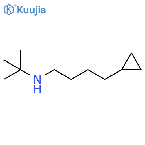 Cyclopropanebutanamine, N-(1,1-dimethylethyl)- structure