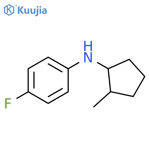 4-fluoro-N-(2-methylcyclopentyl)aniline structure