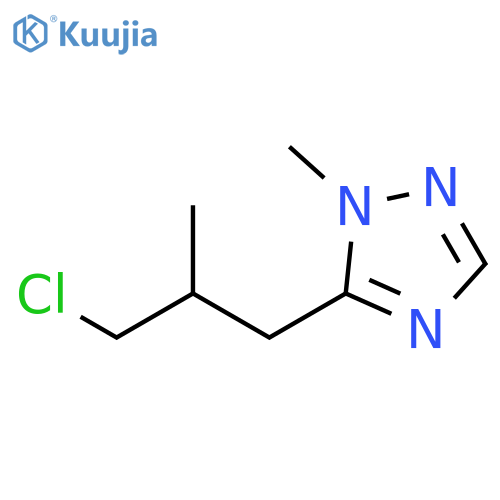 1H-1,2,4-Triazole, 5-(3-chloro-2-methylpropyl)-1-methyl- structure