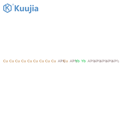 Aluminum, compd. with copper and ytterbium (7:10:2) structure