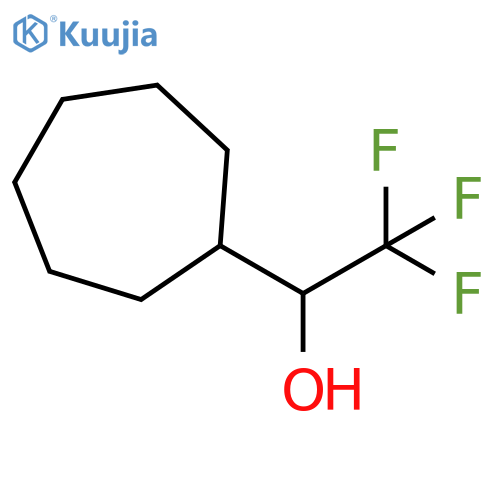 1-cycloheptyl-2,2,2-trifluoroethan-1-ol structure