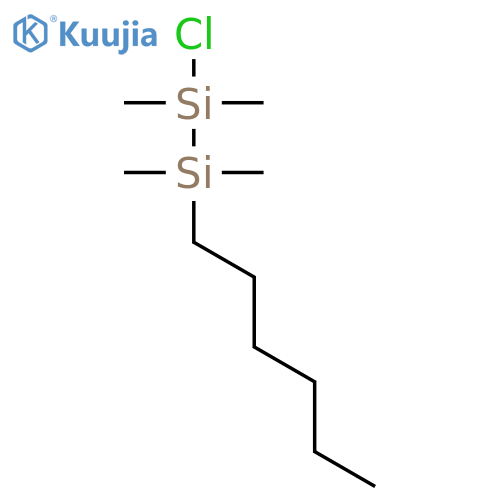 DISILANE, 1-CHLORO-2-HEXYL-1,1,2,2-TETRAMETHYL- structure