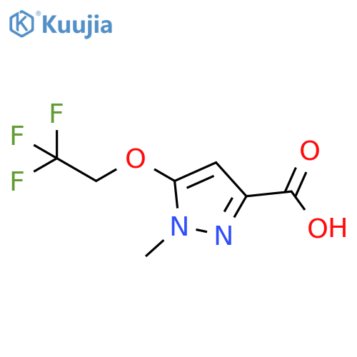 1-Methyl-5-(2,2,2-trifluoro-ethoxy)-1H-pyrazole-3-carboxylic acid structure