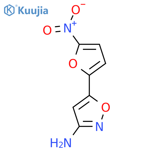 5-(5-nitrofuran-2-yl)-1,2-oxazol-3-amine structure