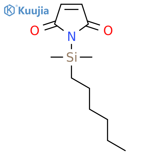 1H-Pyrrole-2,5-dione, 1-(hexyldimethylsilyl)- structure
