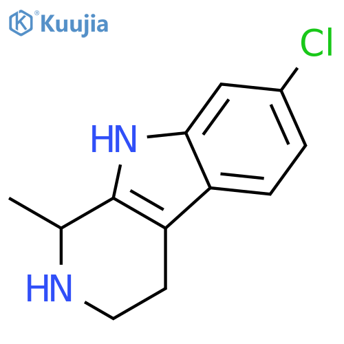 1H-Pyrido[3,4-b]indole, 7-chloro-2,3,4,9-tetrahydro-1-methyl- structure
