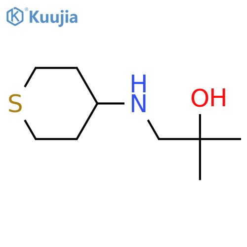 2-methyl-1-[(thian-4-yl)amino]propan-2-ol structure
